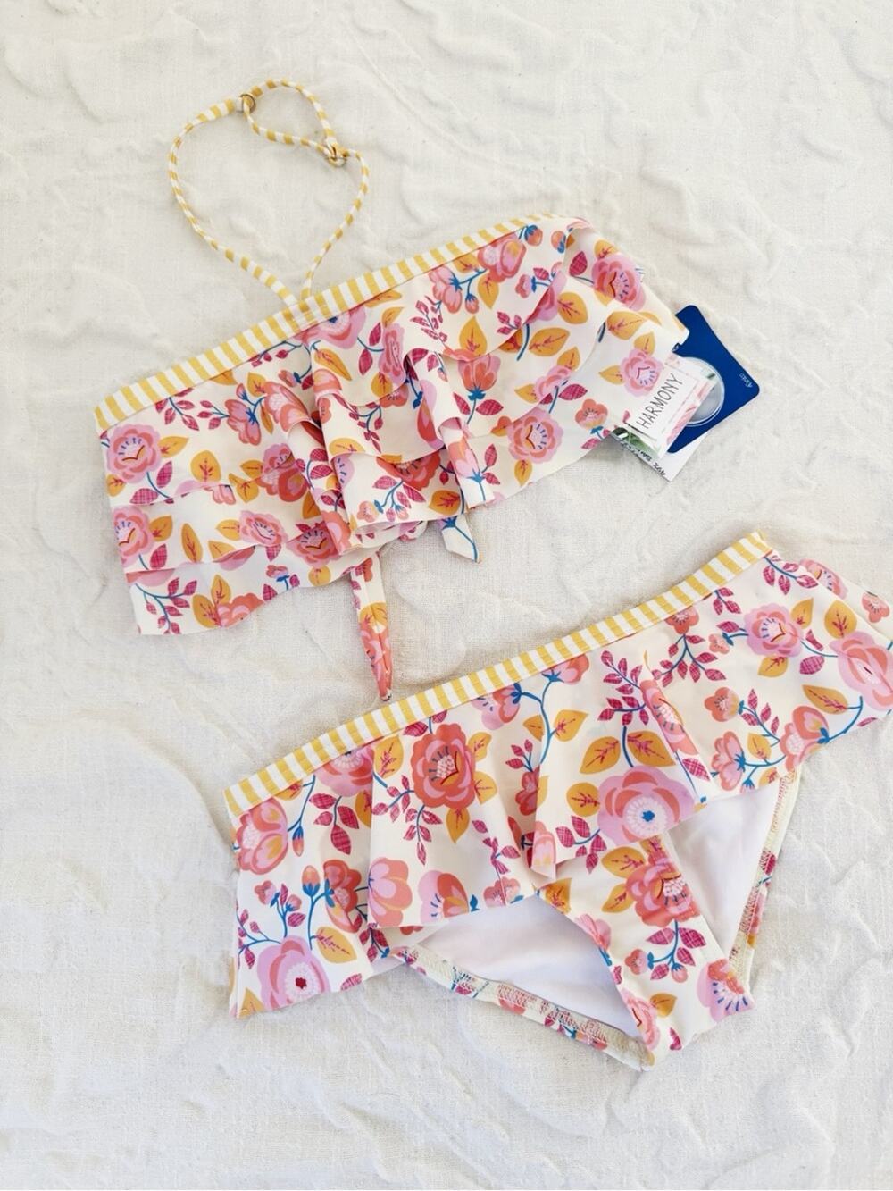 Heart & Harmony Two Piece Swimsuit Girls Size 10 New